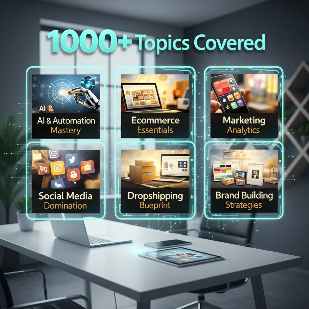1000+ Business Courses Bundle PLR MRR, Resell Rights